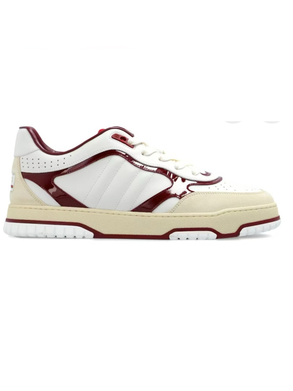 Men's Gucci re-Web leather sneakers with red accents size
10 fits 10.5 US
